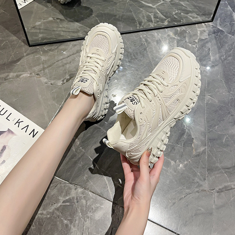 Ženske vulkanizirane cipele 2022. Proljeće Jesen Nove sportske cipele za slobodno vrijeme na otvorenom, hodanje Mrežaste prozračne čipke Udobne prozračne