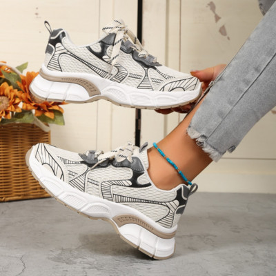 Ženska sportska obuća 2023. Moda, nove prozračne mrežaste ženske tenisice za ležerne aktivnosti, ženske tenisice za trčanje s platformom, ženske tenisice