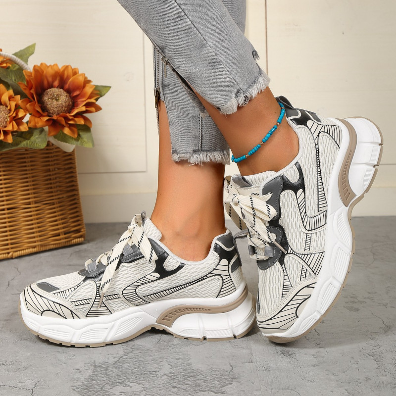 Ženska sportska obuća 2023. Moda, nove prozračne mrežaste ženske tenisice za ležerne aktivnosti, ženske tenisice za trčanje s platformom, ženske tenisice