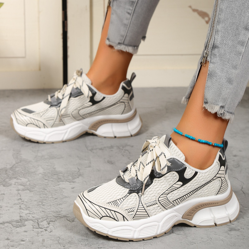 Ženska sportska obuća 2023. Moda, nove prozračne mrežaste ženske tenisice za ležerne aktivnosti, ženske tenisice za trčanje s platformom, ženske tenisice