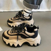 Ženska sportska obuća Jesen 2023. Tenisice s platformom za žene na otvorenom Vežbanje na vezanje Debele ženske ležerne tenisice Ženske cipele za hodanje