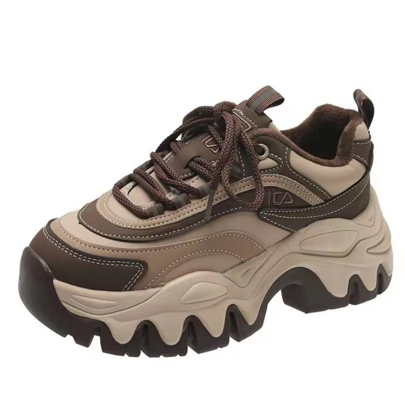 Ženska sportska obuća Jesen 2023. Tenisice s platformom za žene na otvorenom Vežbanje na vezanje Debele ženske ležerne tenisice Ženske cipele za hodanje