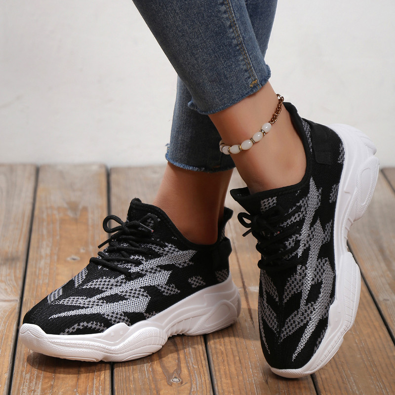 Pantofi de modă pentru femei, de vară, de lux, cu plasă respirabilă, pentru femei, pantofi plati, casual, cu șireturi, pentru alergare, pantofi de damă, Zapatos Mujer