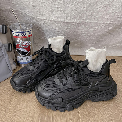 Pantofi de damă 2022, de vară, cu plasă, respirabil, comozi, pantofi sport cu platformă, cu fundul moale, pantofi casual, pantofi pentru femei