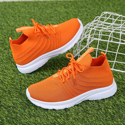 Γυναικεία πάνινα παπούτσια Νέα περιστασιακά παπούτσια Μόδα Fly Woven Mesh Αναπνεύσιμα πάνινα παπούτσια Μονόχρωμα ελαφριά άνετα Loafers Zapatillas