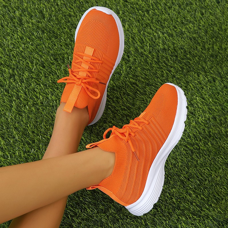 Γυναικεία πάνινα παπούτσια Νέα περιστασιακά παπούτσια Μόδα Fly Woven Mesh Αναπνεύσιμα πάνινα παπούτσια Μονόχρωμα ελαφριά άνετα Loafers Zapatillas