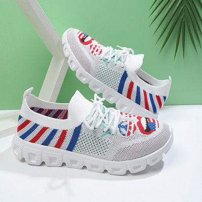 Γυναικεία Αθλητικά Παπούτσια Καλοκαιρινά Παπούτσια Γυναικεία Διχτυωτό Διαπνέον Παπούτσια Πλατφόρμα Casual Tennis Comfort Lace Up Running Plus Size