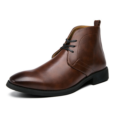 Επίσημες δερμάτινες μπότες Chelsea Ανδρικά Κομψά φθινοπωρινά παπούτσια Ανδρικό φόρεμα Μπότες αστράγαλο Leisure Business Ανδρικό Oxfords Plus μέγεθος 38-48