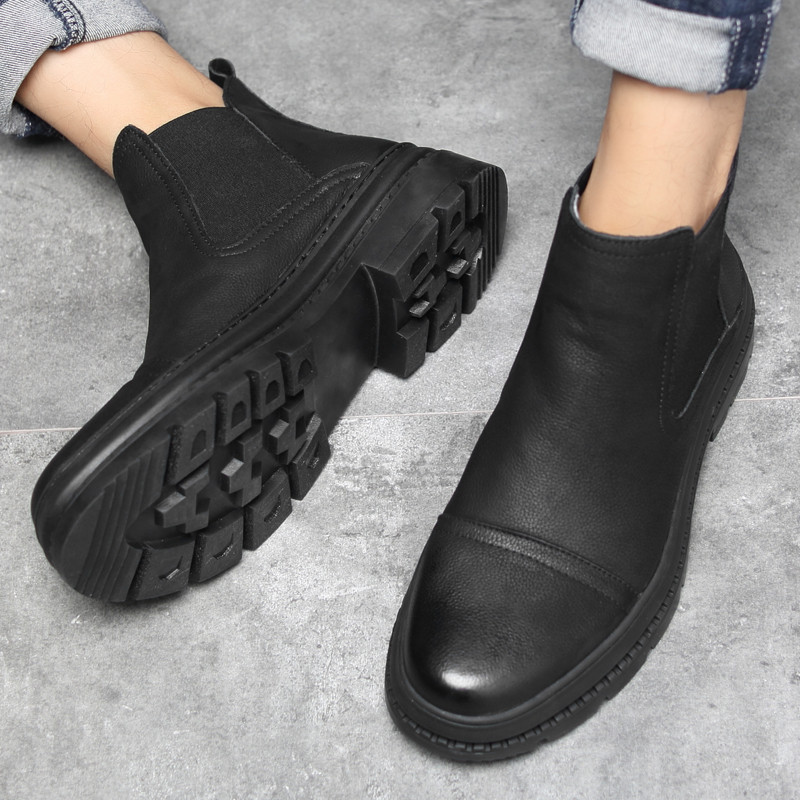 Golden Sapling Fashion Ανδρικές μπότες Chelsea Classic slip-on Leisure Παπούτσια Άνετη πλατφόρμα Casual Ανδρικές μπότες