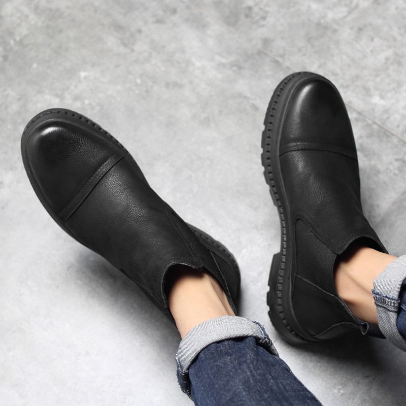 Golden Sapling Fashion Ανδρικές μπότες Chelsea Classic slip-on Leisure Παπούτσια Άνετη πλατφόρμα Casual Ανδρικές μπότες