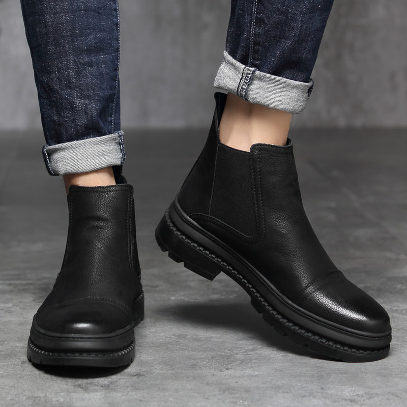 Golden Sapling Fashion Ανδρικές μπότες Chelsea Classic slip-on Leisure Παπούτσια Άνετη πλατφόρμα Casual Ανδρικές μπότες