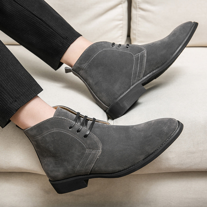 Ανδρικά Suede Δερμάτινα Σχεδιαστικά Casual Φθινοπωρινή χειμερινή μόδα Μάρκα Ανδρικές μπότες Chelsea Ανδρικό φόρεμα Ανδρικά παπούτσια πολυτελείας Μπότες αθλητικά παπούτσια