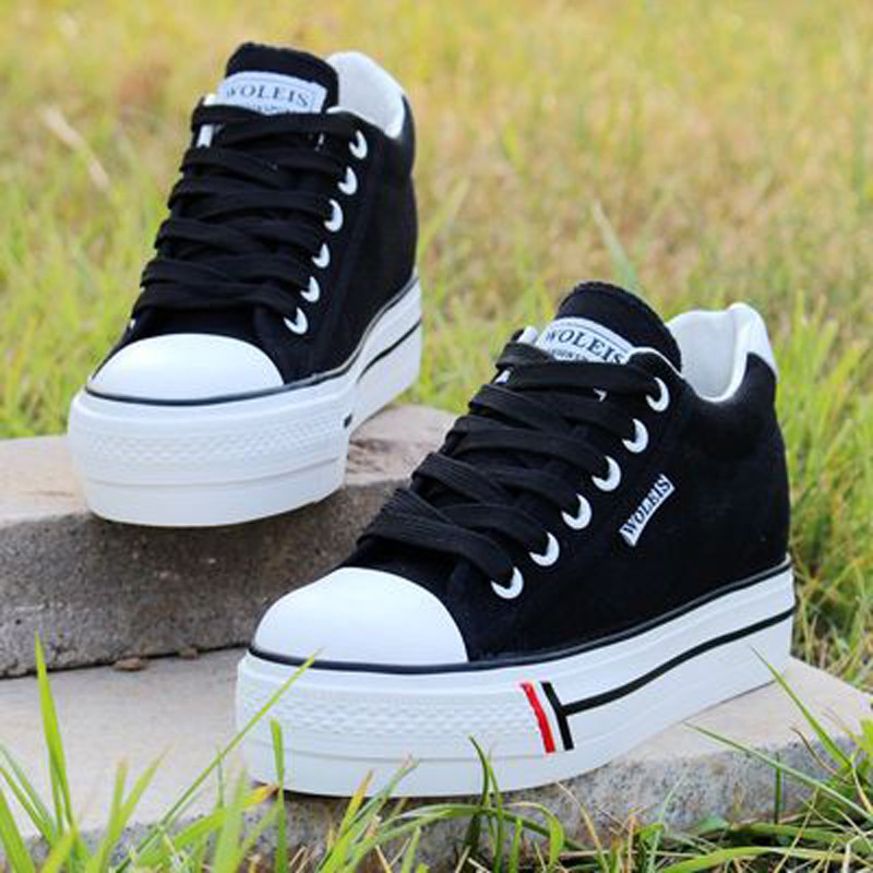 Toamna 2023, noi, femei, primăvară, platformă, pană, pânză, pantofi de modă, pantofi de sport pentru femei, pantofi sport casual, cu toc, fund gros