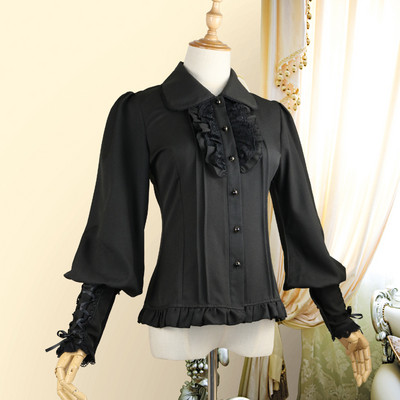 Vintage ženska šifonska bluza, košulja s dugim lampion rukavima, 6 boja