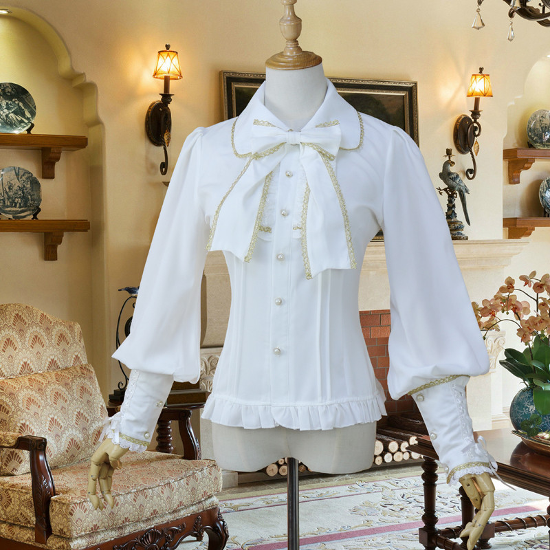 Vintage ženska šifonska bluza, košulja s dugim lampion rukavima, 6 boja