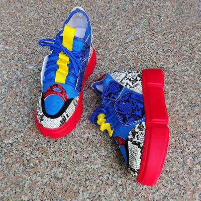 Pantofi de damă cu platformă Pantofi Fashion Crește în înălțime 8 cm Pantofi de damă Coșuri Femeie Pantofi casual grosi Femeie 43