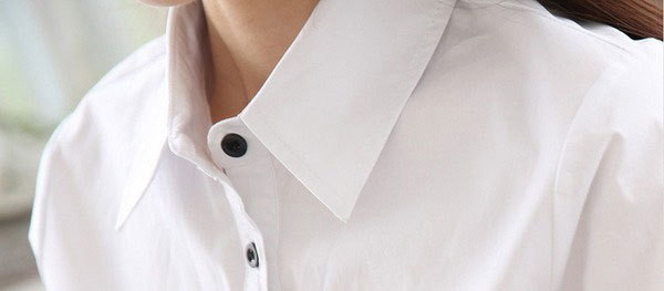 S-3XL didelio dydžio balti marškiniai Moteriški rudens žiemos pagrindinė apykakle, ilgos viršūnės, moteriškos laisvalaikio išlenktas apvadas ilgomis rankovėmis medvilninė palaidinė