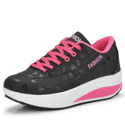 Pantofi pentru femei Pantofi sport ocazional cu pană Panofi sport pentru femei Pantofi pentru femei pentru exterior Pantofi pentru femei cu șireturi Zapatillas Mujer
