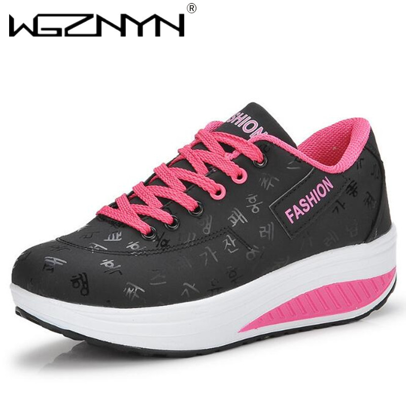 Pantofi pentru femei Pantofi sport ocazional cu pană Panofi sport pentru femei Pantofi pentru femei pentru exterior Pantofi pentru femei cu șireturi Zapatillas Mujer