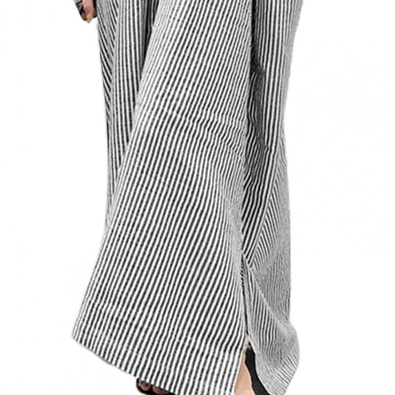 Moda femei rochie cu rever cu gât, cu dungi, toamnă, cu mâneci lungi, nasturi, rochie maxi lungă, cămașă elegantă, rochii pentru femei, rochie de soare