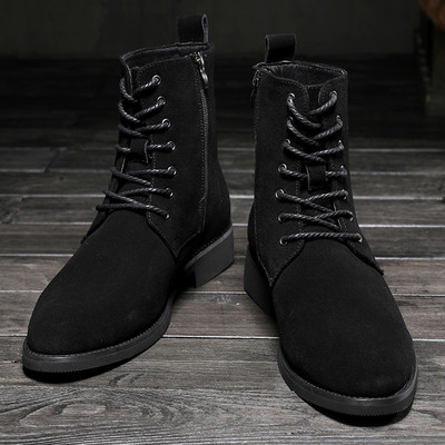 Yomior rudens laisvalaikio vyriški batai senoviniai britų tikros karvės odos batai suvarstomi sniego pliušiniai šilti užtrauktukai Chelsea batai