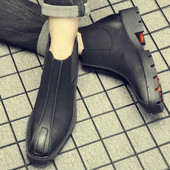 Visokokvalitetne jesenske motociklističke gležnjače Muške cipele na špic Chelsea čizme Muške kožne čizme za rad na otvorenom A57-76