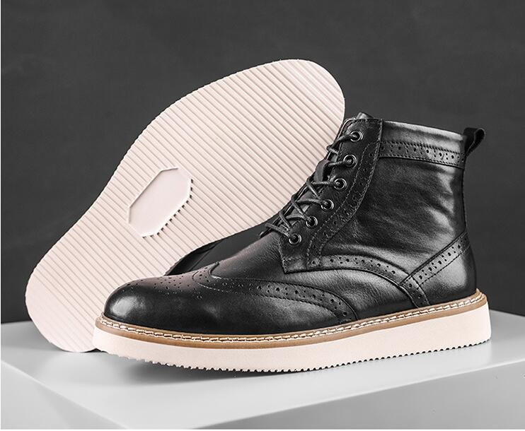 Veličina 38-45 Muška obuća Britanske cipele za tele na vezanje Muška obuća Vintage modne cipele od ože Gležnjače za dječake A031