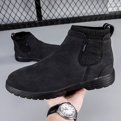 Nove muške čizme Kožne vodootporne muške Chelsea čizme Dizajnerske marke talijanske svečane čizme Modne muške poslovne gležnjače velike veličine