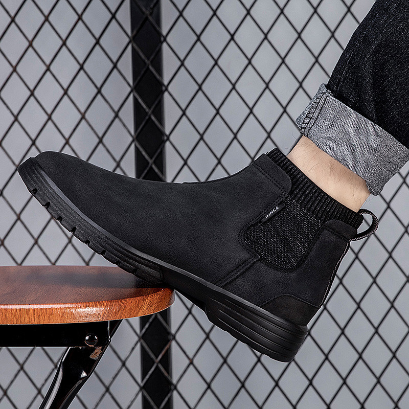 Nove muške čizme Kožne vodootporne muške Chelsea čizme Dizajnerske marke talijanske svečane čizme Modne muške poslovne gležnjače velike veličine