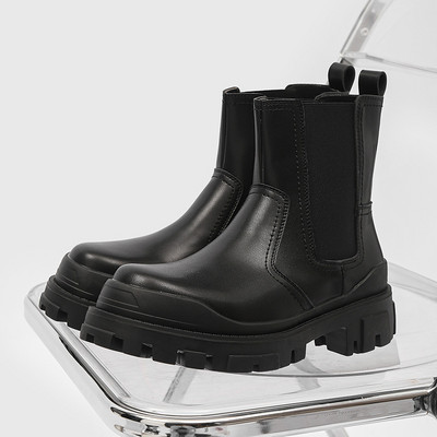 Nove jesensko-zimske kožne Chelsea čizme za muškarce Cipele s natikačem s platformom Muške ležerne čizme za gležnjeve Motorističke čizme na nisku petu