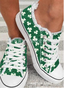 Γυναικεία πάνινα παπούτσια με αντίθεση Λεοπάρ στάμπα ξεφτισμένα γυναικεία παπούτσια καμβά εκτύπωσης καμβά Γυναικεία ίσια αθλητικά παπούτσια Casual παπούτσια Loafers