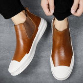 Bărbați noi Cizme Chelsea din de înaltă calitate, brand de lux, tendințe de modă, cizme confort, întâlniri de afaceri, pantofi formali de petrecere