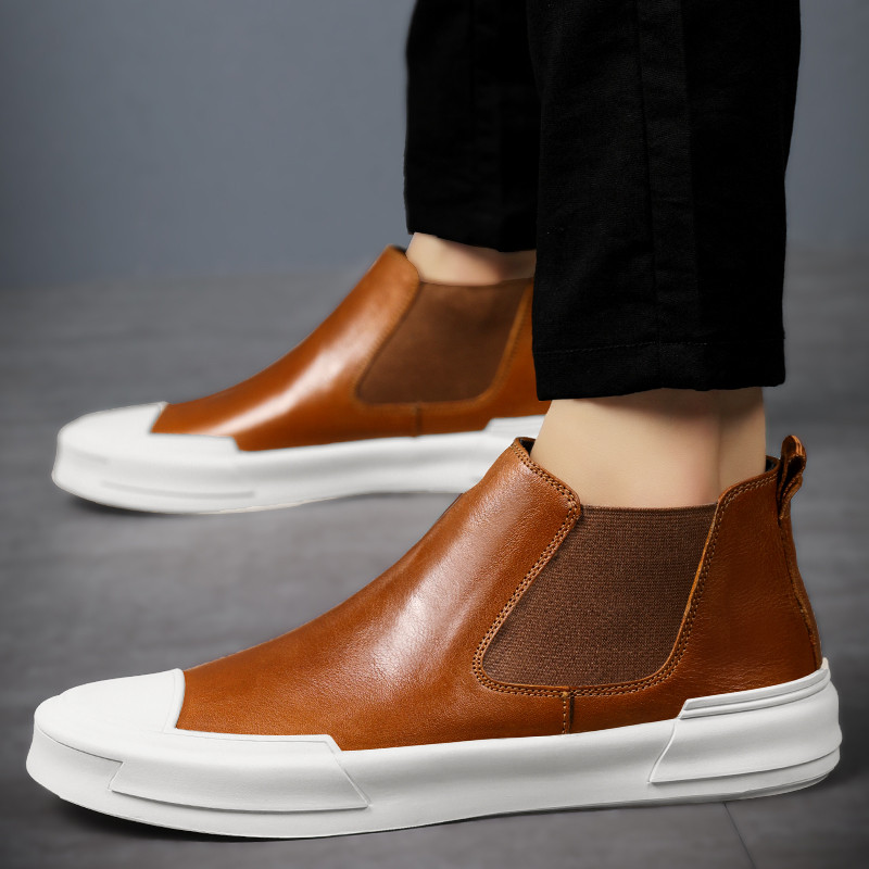 Bărbați noi Cizme Chelsea din de înaltă calitate, brand de lux, tendințe de modă, cizme confort, întâlniri de afaceri, pantofi formali de petrecere