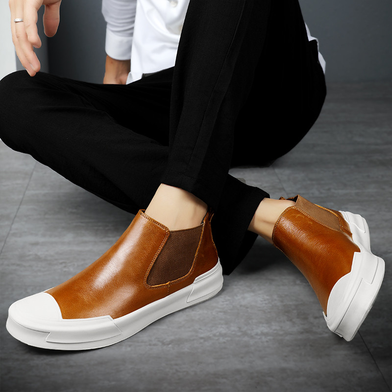 Bărbați noi Cizme Chelsea din de înaltă calitate, brand de lux, tendințe de modă, cizme confort, întâlniri de afaceri, pantofi formali de petrecere