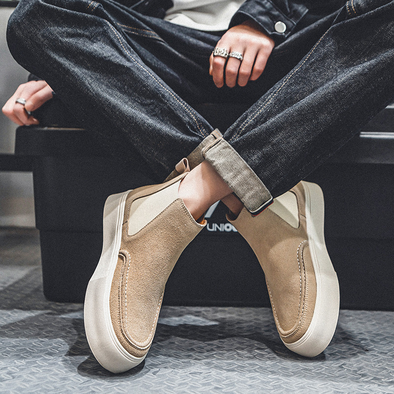 Încălțăminte de lux pentru siguranță, confort pentru bărbați, pantofi pentru sudor cu vârf de oțel, anti-scântei, cizme de siguranță pentru muncă pentru bărbați, în aer liber, cizme Chelsea