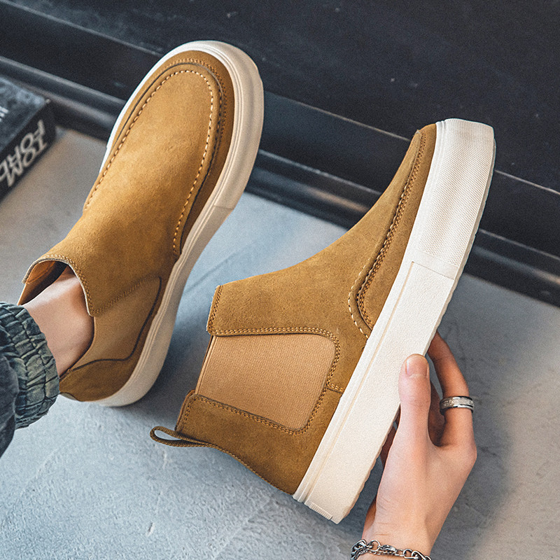 Încălțăminte de lux pentru siguranță, confort pentru bărbați, pantofi pentru sudor cu vârf de oțel, anti-scântei, cizme de siguranță pentru muncă pentru bărbați, în aer liber, cizme Chelsea