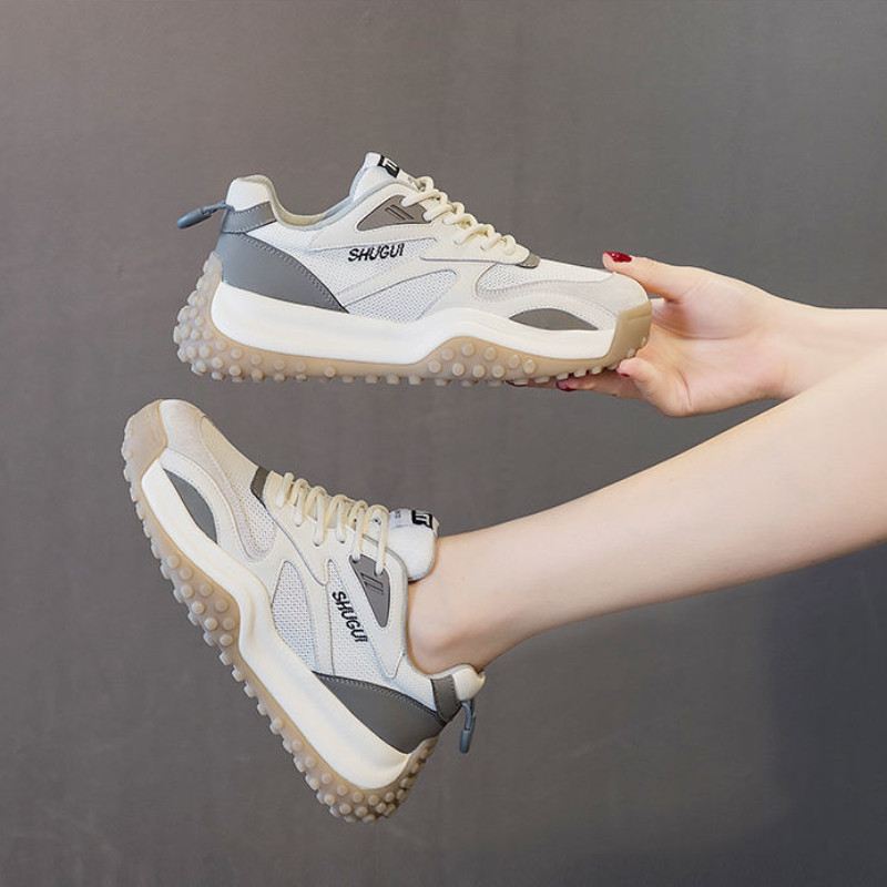 Pantofi de alergare plat pentru femei, ocazional, toamnă, pantofi sport, drăguț, de primăvară, alb, confortabil și elegant, 2023