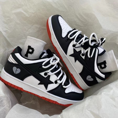 Pantofi casual de damă, cu stele personalizate, pentru alergare, pantofi sport, pantofi de tenis, pantofi de skateboard, pantofi de antrenament, patinaje, pantofi plat pentru mers