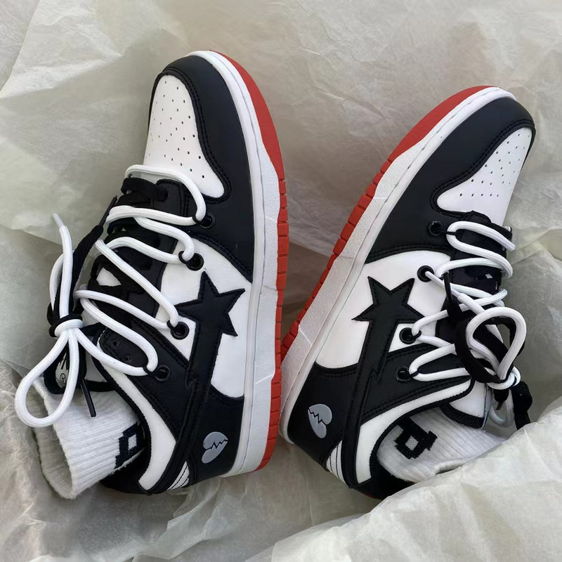 Pantofi casual de damă, cu stele personalizate, pentru alergare, pantofi sport, pantofi de tenis, pantofi de skateboard, pantofi de antrenament, patinaje, pantofi plat pentru mers