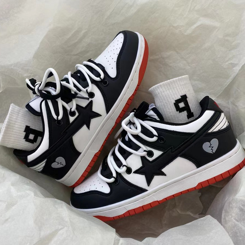 Pantofi casual de damă, cu stele personalizate, pentru alergare, pantofi sport, pantofi de tenis, pantofi de skateboard, pantofi de antrenament, patinaje, pantofi plat pentru mers