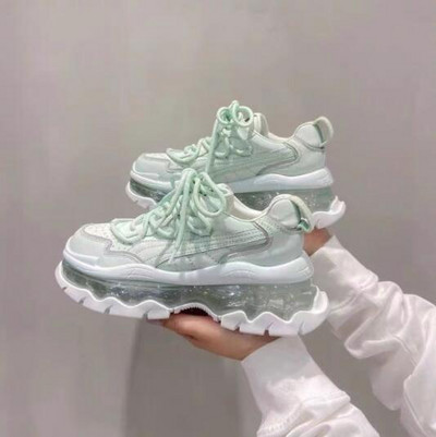 Pantofi cu platformă Femei 2023 Respirabili BejDoamne Sport Pantofi alergare Tenis Femei Pantofi vulcanizați Pantofi Femei Primăvară