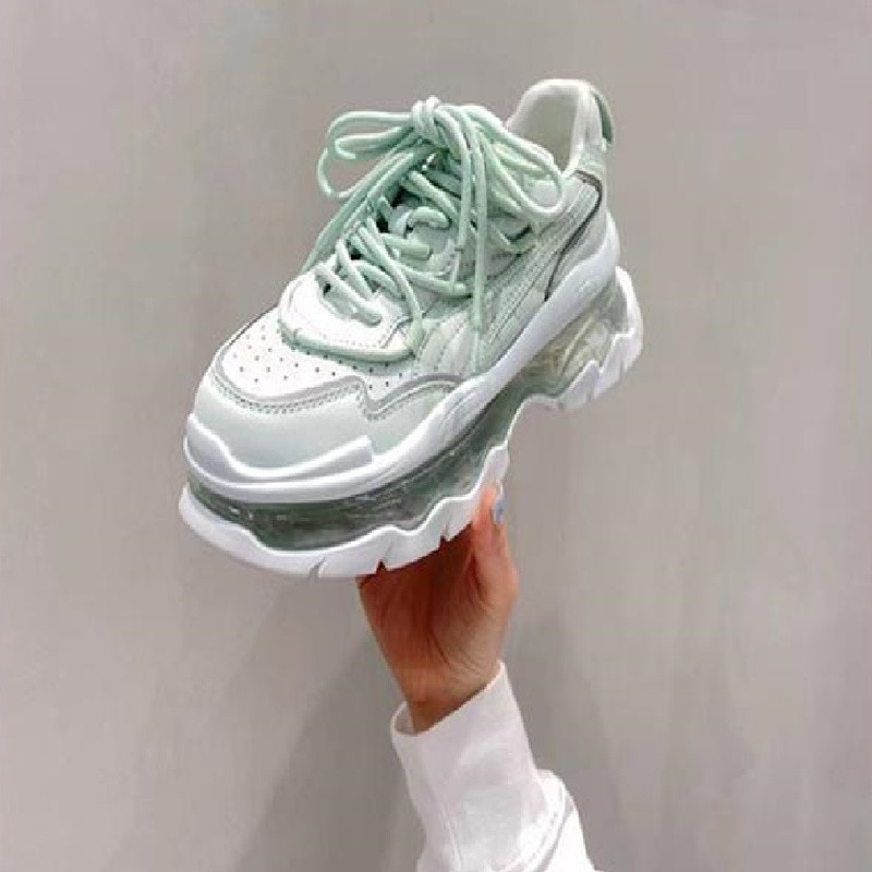 Pantofi cu platformă Femei 2023 Respirabili BejDoamne Sport Pantofi alergare Tenis Femei Pantofi vulcanizați Pantofi Femei Primăvară