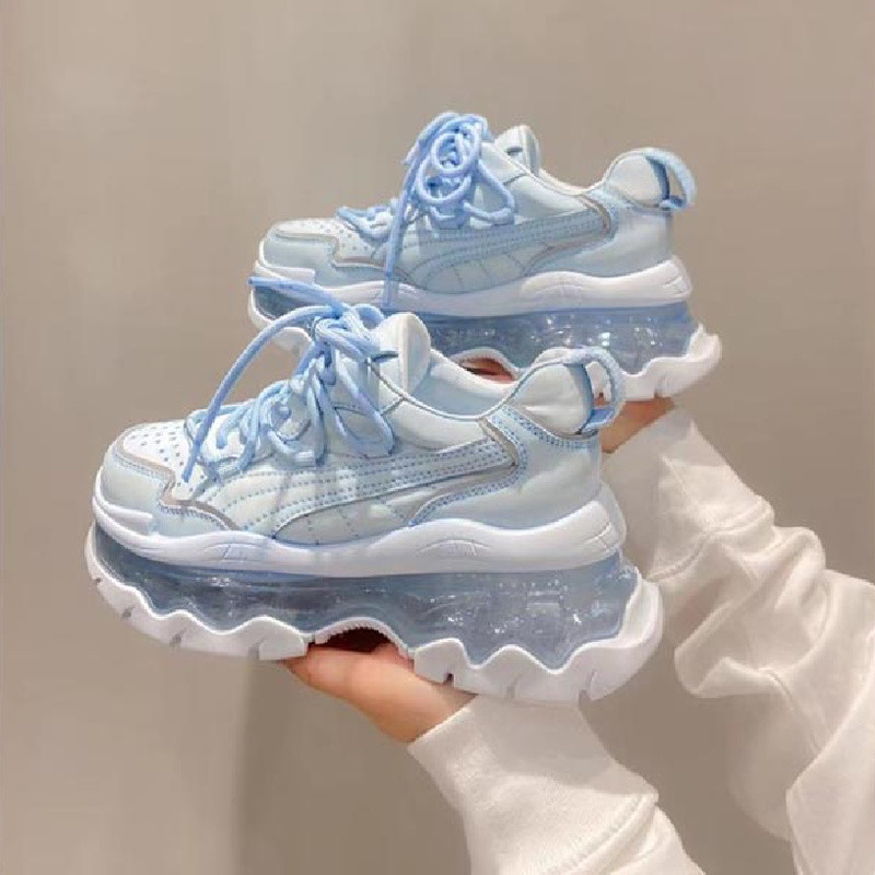 Pantofi cu platformă Femei 2023 Respirabili BejDoamne Sport Pantofi alergare Tenis Femei Pantofi vulcanizați Pantofi Femei Primăvară