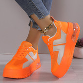 Modne zdepaste tenisice sa zračnim jastukom Ženske prozračne debele vulkanizirane cipele Ženske jesenske 2023. Tenisice s platformom na vezanje