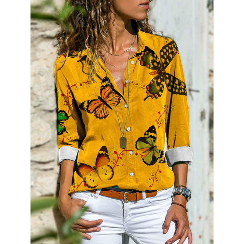 Seksi ženska košulja s uzorkom leoparda 2022., proljeće jesen, nova ulična moda, ležerna bluza s dugim rukavima na preklop, 5XL