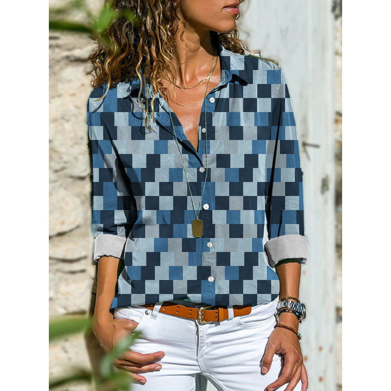 Seksi ženska košulja s uzorkom leoparda 2022., proljeće jesen, nova ulična moda, ležerna bluza s dugim rukavima na preklop, 5XL