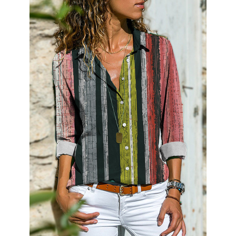 Seksi ženska košulja s uzorkom leoparda 2022., proljeće jesen, nova ulična moda, ležerna bluza s dugim rukavima na preklop, 5XL