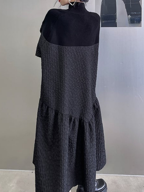 Haljine za žene Nova jesen 2023. Jednobojna duga haljina s dugim rukavima Elegantne korejske haljine za zabave Ulična ženska odjeća Ogrtač