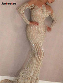 Aotvotee Maxi kleidid naistele 2023. aasta uus mood, pikkade varrukatega maastikku ulatuvad õhtukleidid Elegantne õhuke litritega vintage kleit