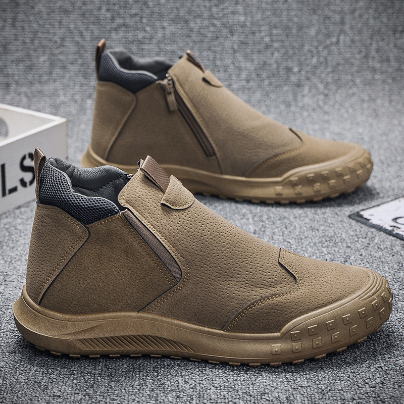 Vyriški laisvalaikio darbo batai „Lazy Boots“ su gobtuvu sportiniai batai neslystantys madingi studentų batai žieminiai vyriški batai nemokamas pristatymas Sniego batai